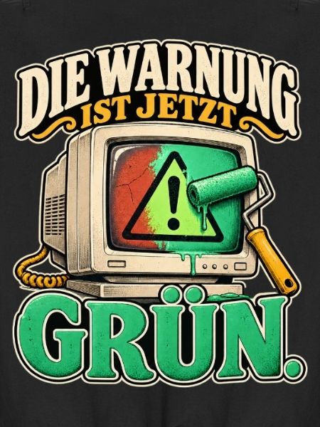 Warnung in Grün