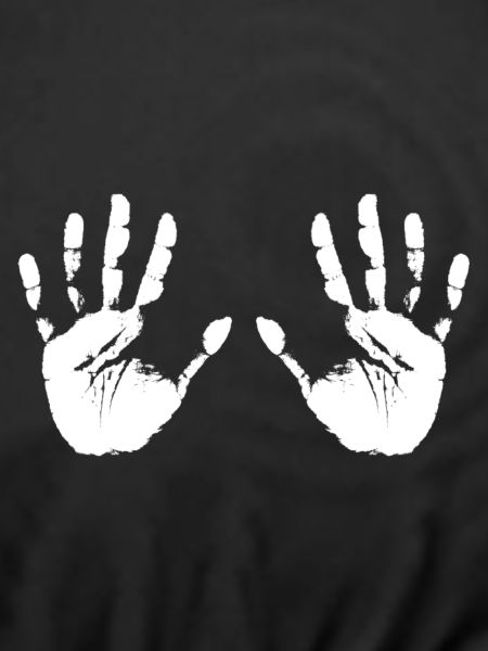 Geteilte Hände Silhouette