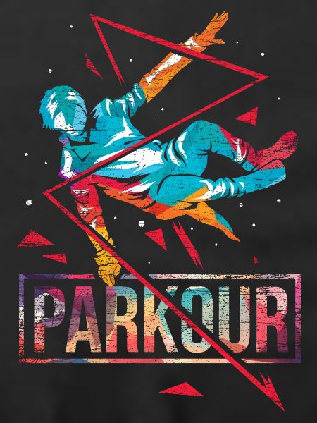 Waghalsiger Parkour Stadtläufer