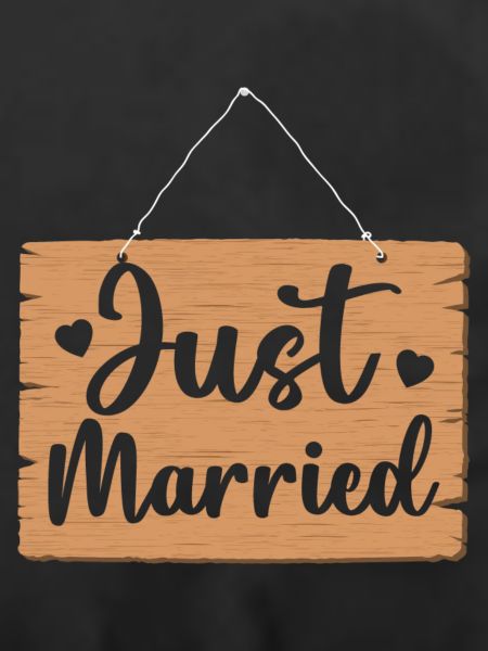 Just Married Schild