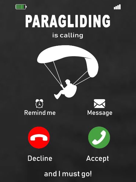 Paragliding is calling