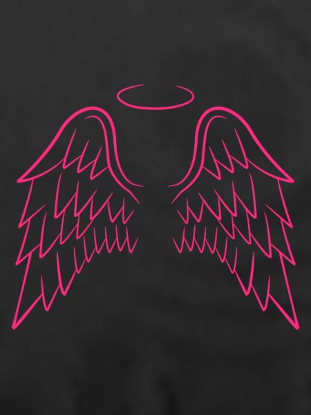Engelsflügel in rosa
