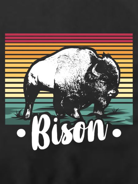 Zotteliger Bison Steppenbewohner