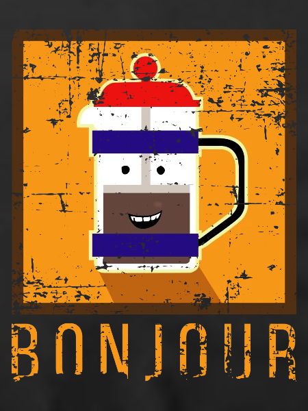 Dampfender Kaffee French Press