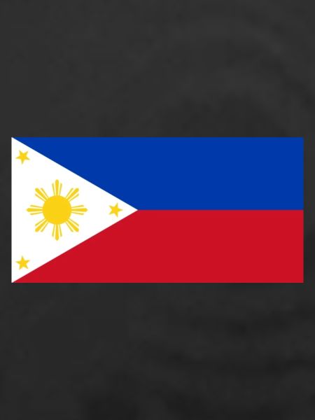 Philippinen – Flagge, stilvolles Sonnen-Thema