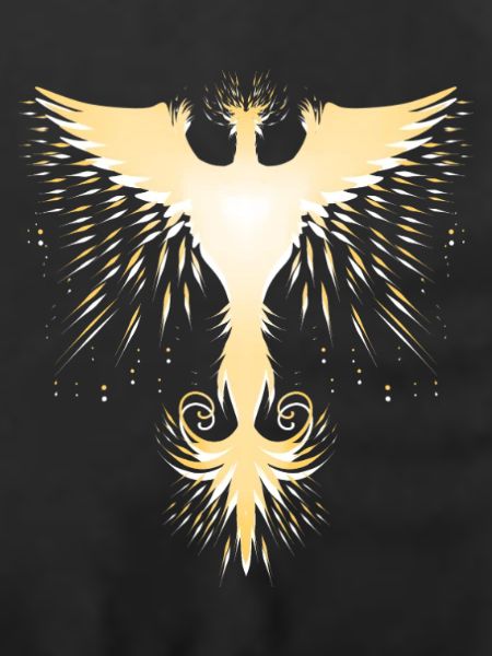 Goldener Phönix Feuervogel