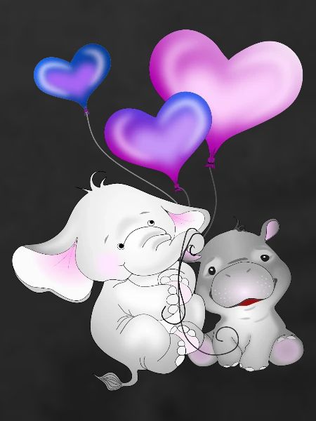 Elefant Luftballon Nilpferd