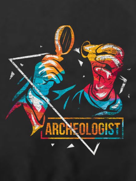 Wissbegieriger Archäologe Feldarbeit