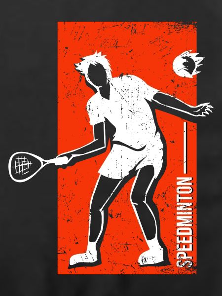 Federleichte Speedminton Ballwechsel