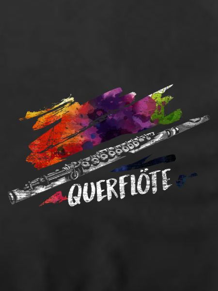 Flinke Querflötistin Marschkapelle