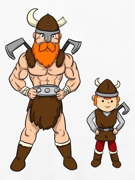 Viking Father Son