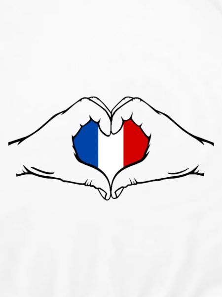 Frankreich Herzform mit Hände