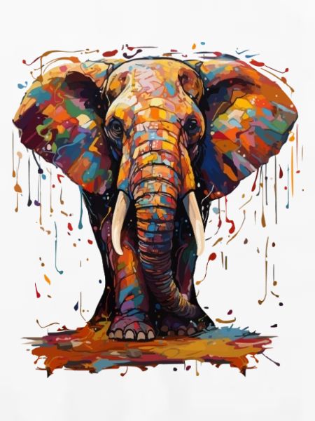Elephant farbenfroh