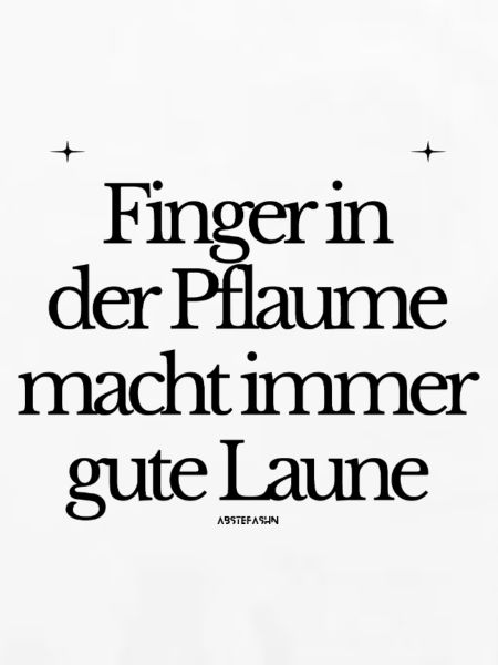 Finger in der Pflaume