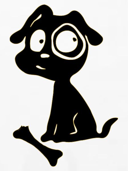 Neon Hundchen Skizze