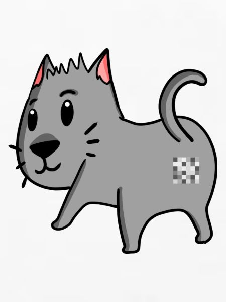 Katze Arsch - Katze Hintern