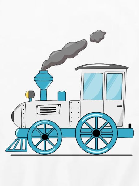 Children's train railway white