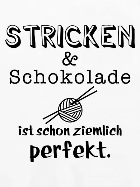 stricken und schokolade