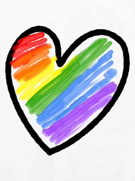 Regenbogenfahne LGBTQ Herz
