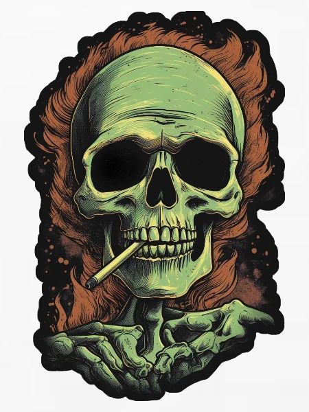 Smoking Skull