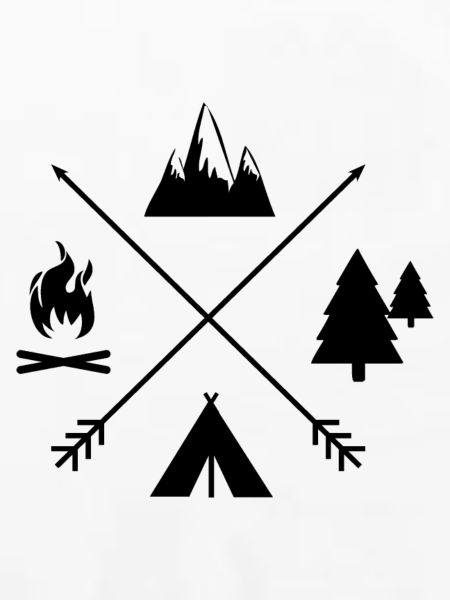 Campingzeit individuell schwarz