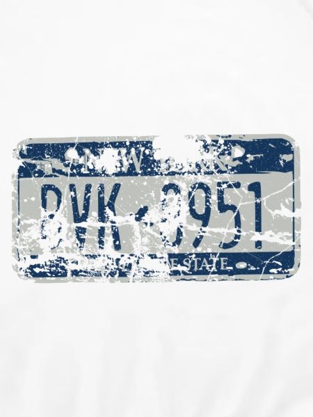 Verwittertes Retro Nummernschild