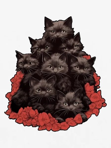 Schwarze Katzen