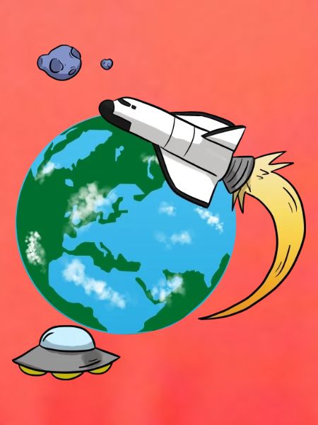 Fliegende Rakete