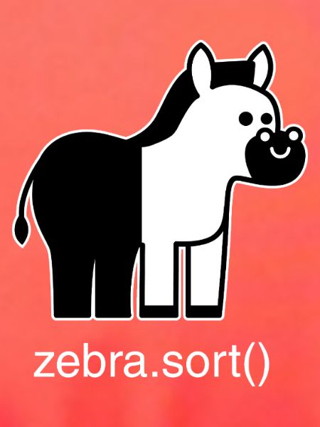 Sortiertes Zebra