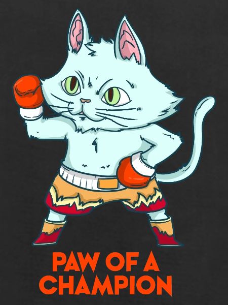 Schlagfertiger Boxerkater Boxring