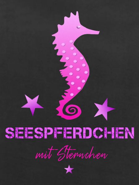 rosa seepferdchen mit sternchen Schwimmabzeichen