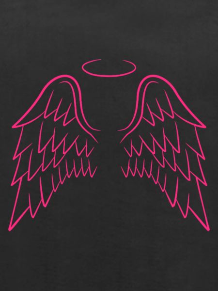 Engelsflügel in rosa