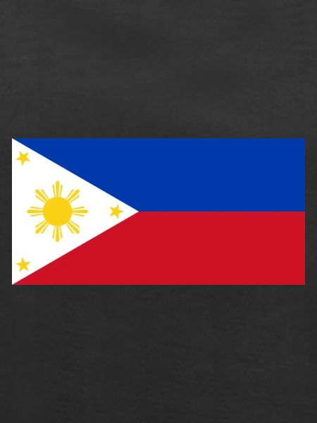 Philippinen – Flagge, stilvolles Sonnen-Thema
