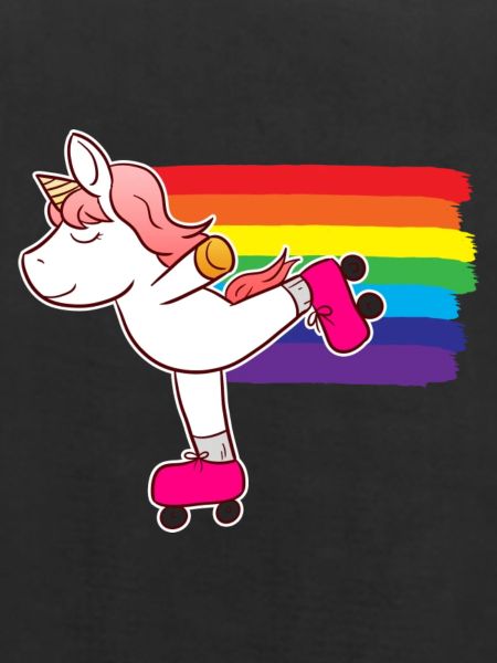 Roller Skating Einhorn Rollschuh