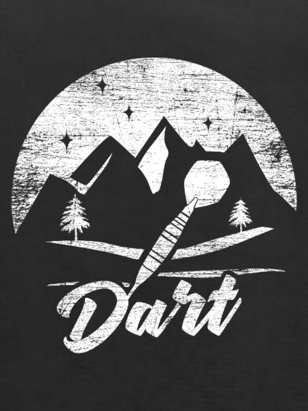 Kraftvoller Dartpfeil Volltreffer