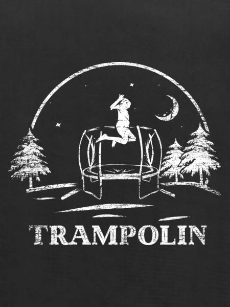 Federleichte Trampolin Akrobatin