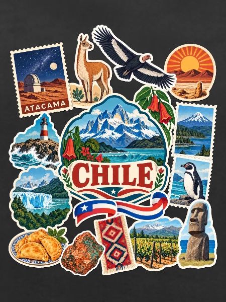 Chile Reisesticker