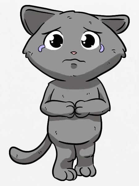 Traurige Katze