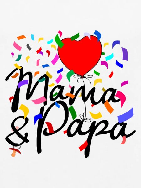 Mama und Papa Konfetti