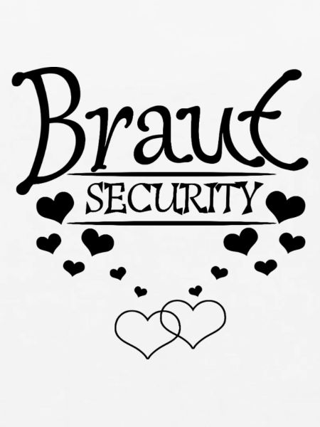 Braut Security mit Herzchen