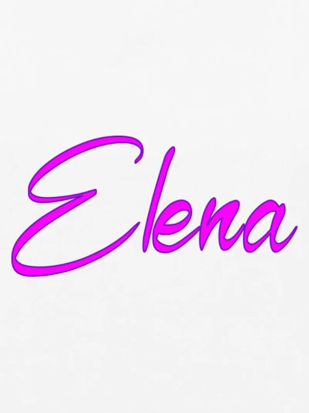 Elena Neon Pink Script
