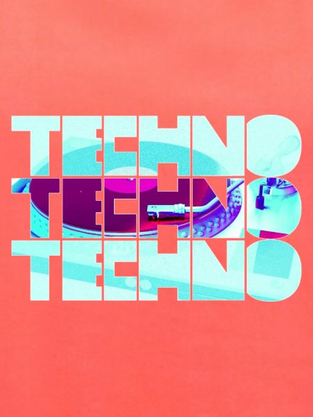 Techno Neon Muster