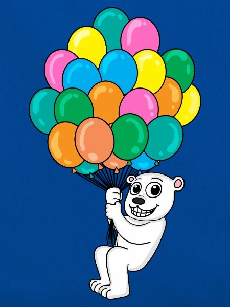 Polar bear balloon
