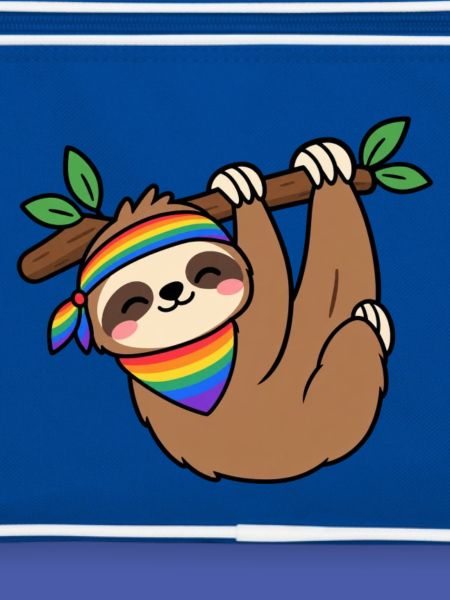 Regenbogen-Faultier-Treffpunkt