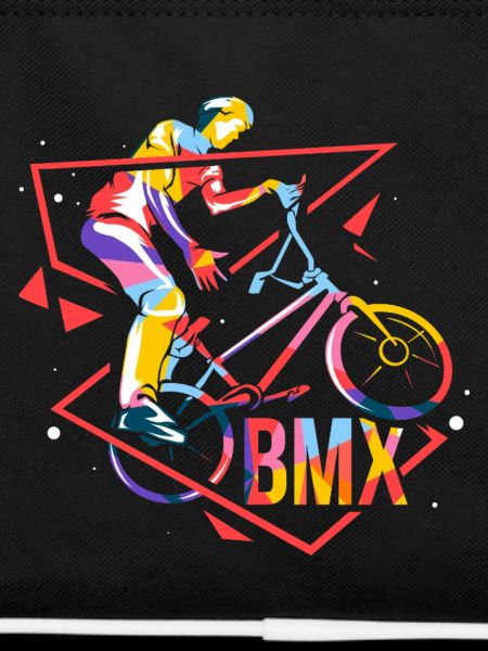Trickreicher BMX Fahrer Halfpipe