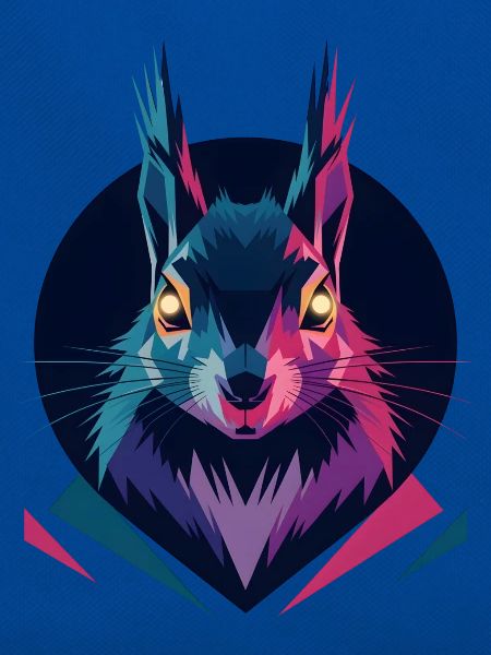 Low-poly Squirrel
