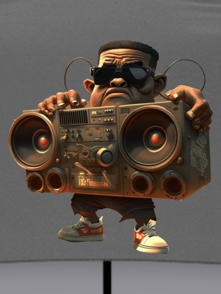 Hip-Hop mit Ghettoblaster