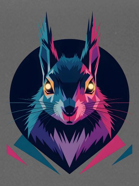 Low-poly Squirrel
