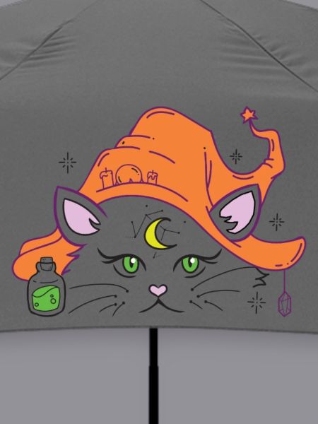 Halloweenkatze Hexenhut