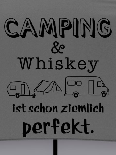 camping und whiskey